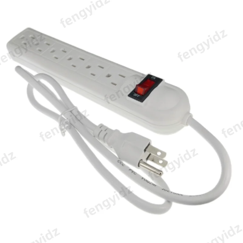 6-Outlet Surge Protector Power Strip with 1m Extension Cord