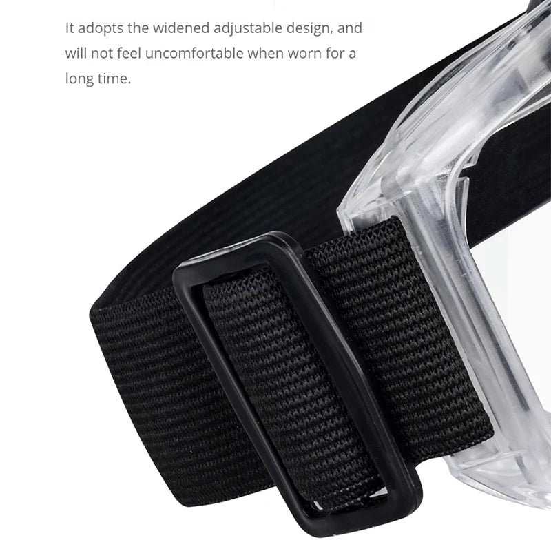 Anti Fog Safety Glasses Anti-splash Dust Sand Goggles Riding Skiing Sports Glasses Clear Adjustable
