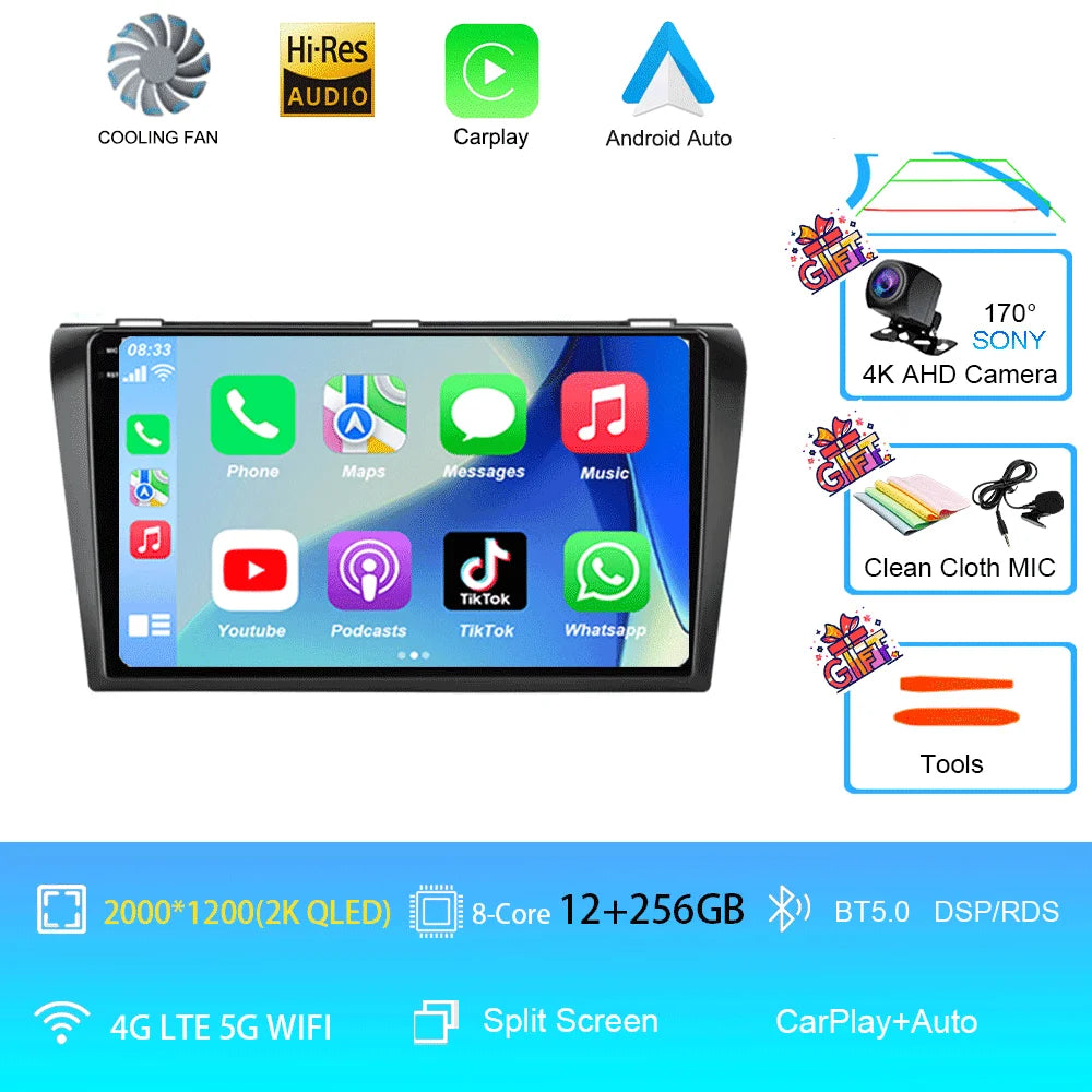 Android 16 Car Radio GPS CarPlay for Mazda 3 2004-2009 - image 20
