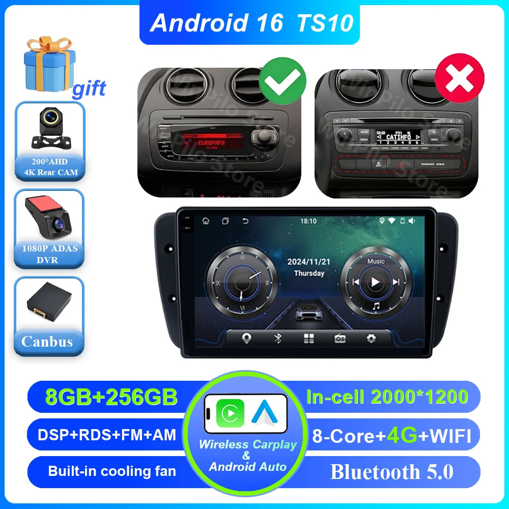 Android Car Radio for Seat Ibiza MK4 2008-2015 | CarPlay & GPS - image 15