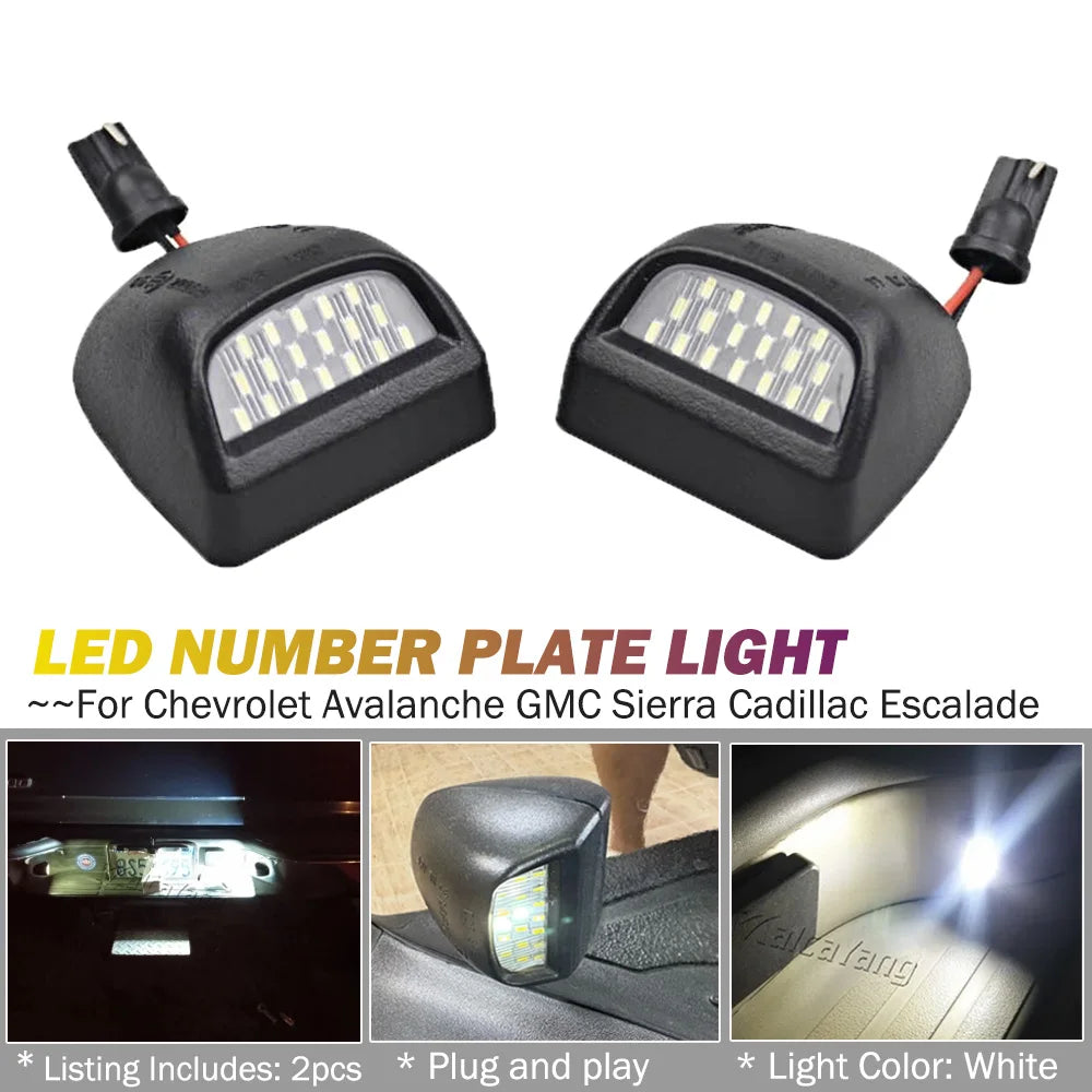 Bright LED License Plate Lights for Chevy & GMC Trucks 1999-2013 - image 12