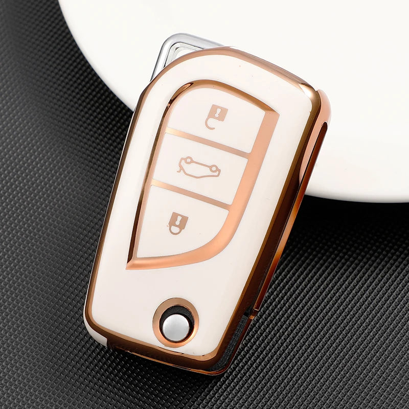 Toyota Key Fob Cover - TPU Protective Case for Aygo Yaris Camry RAV4 - image 26