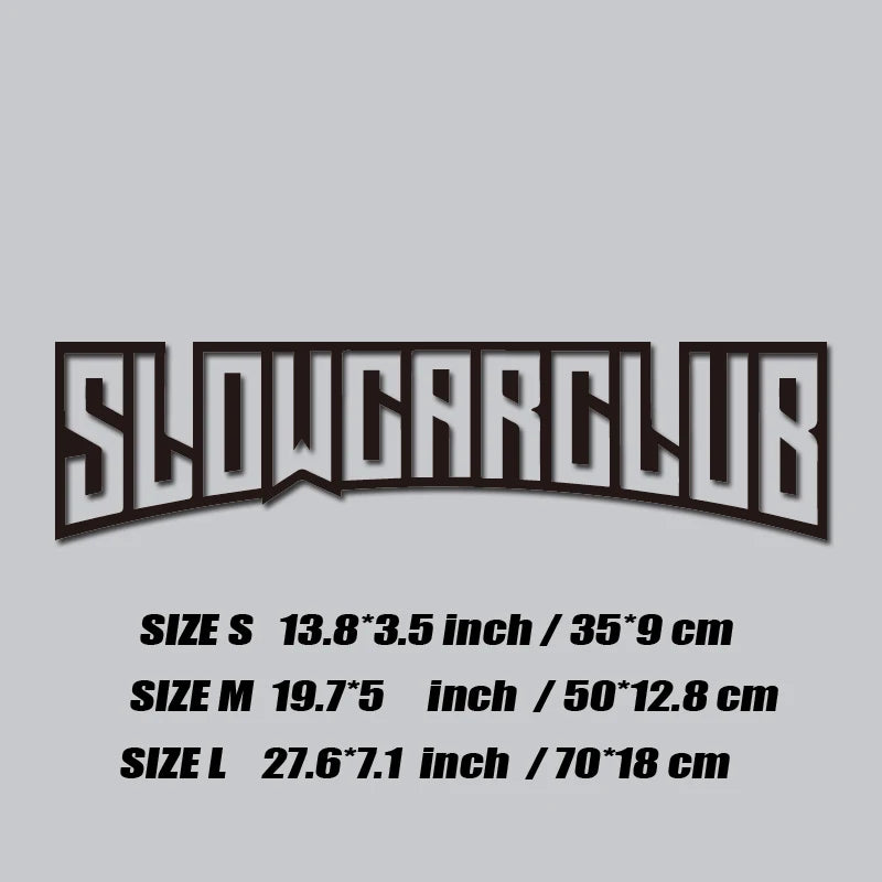 "Slow Car Club" JDM Vinyl Decal for Cars and Trucks