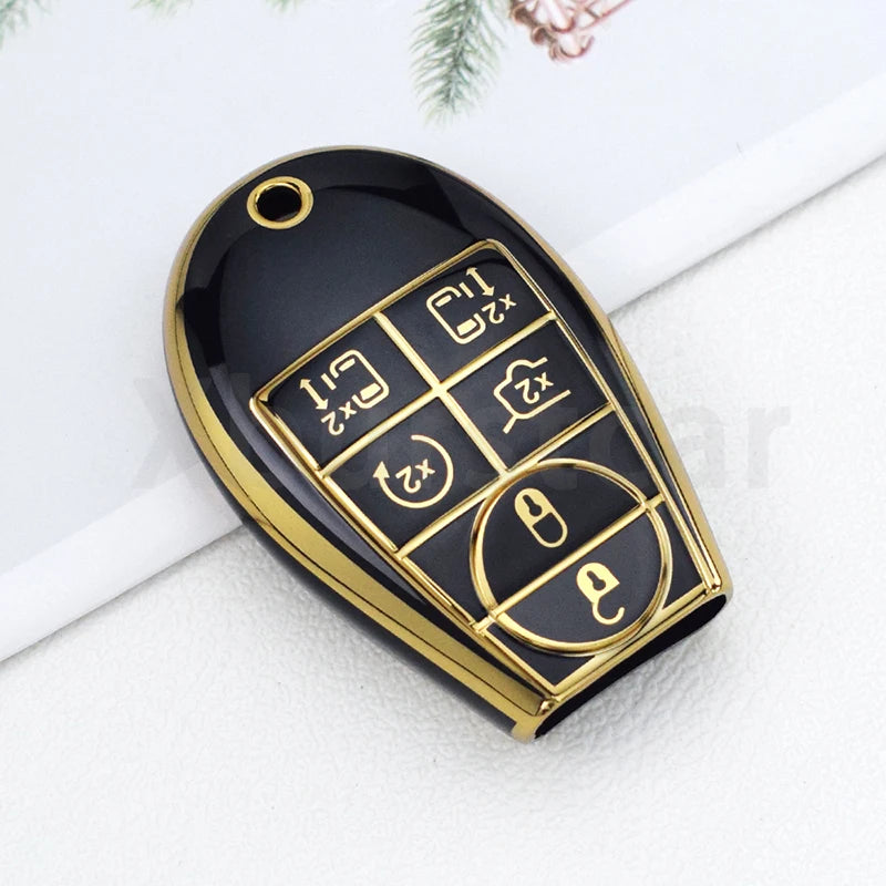 TPU Car Key Fob Cover Case for Dodge Jeep Chrysler - image 26
