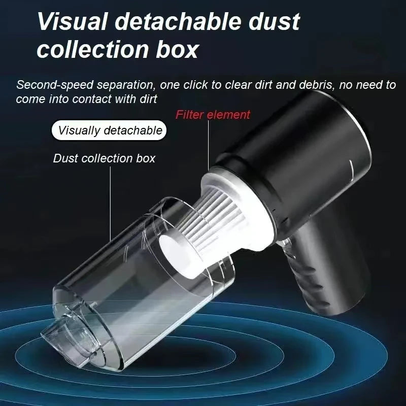Portable Small Car Vacuum Cleaner Handheld for Multi Purpose Vehicles and Household