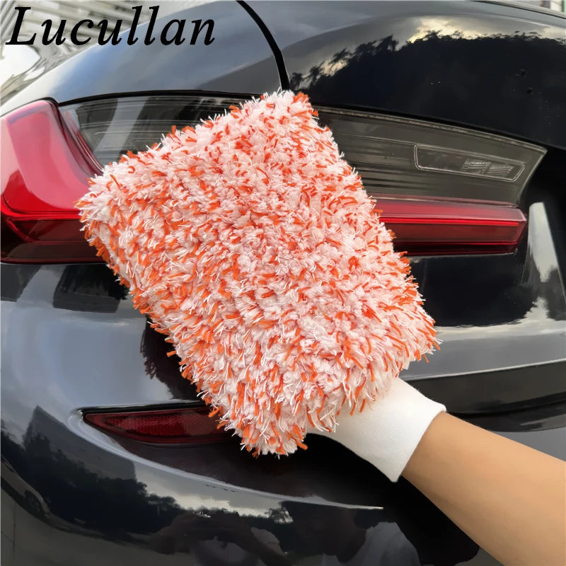 Super Thick Premium Microfiber Car Wash Mitt Pad for Professional Car Detailing