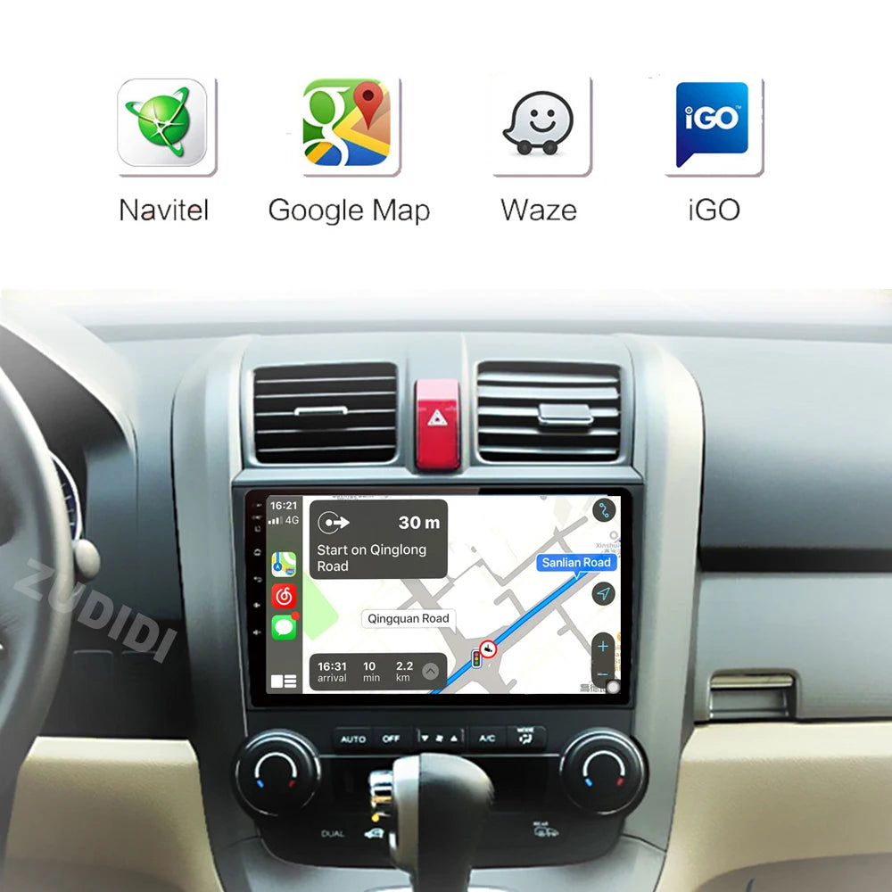 Android 16 Double Din Car Radio GPS for Honda CR-V 2007-2011 Bluetooth - image 4