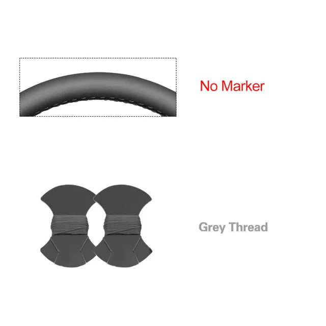 Black Faux Leather Steering Wheel Cover for Chevy/GMC Trucks & SUVs - image 15