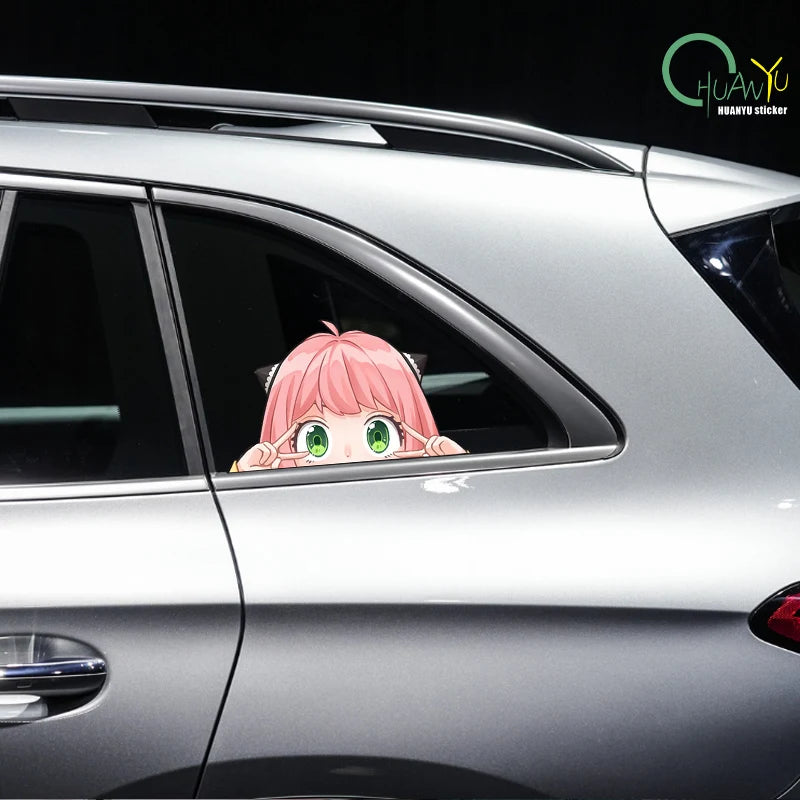 Cartoon-Style Reflective Car Sticker for Doors and Interior Panels