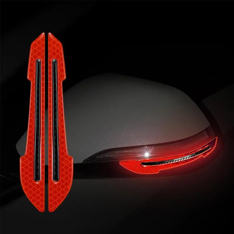 Reflective Stickers for Wheel Rims, Door Handles and Rear Bumper