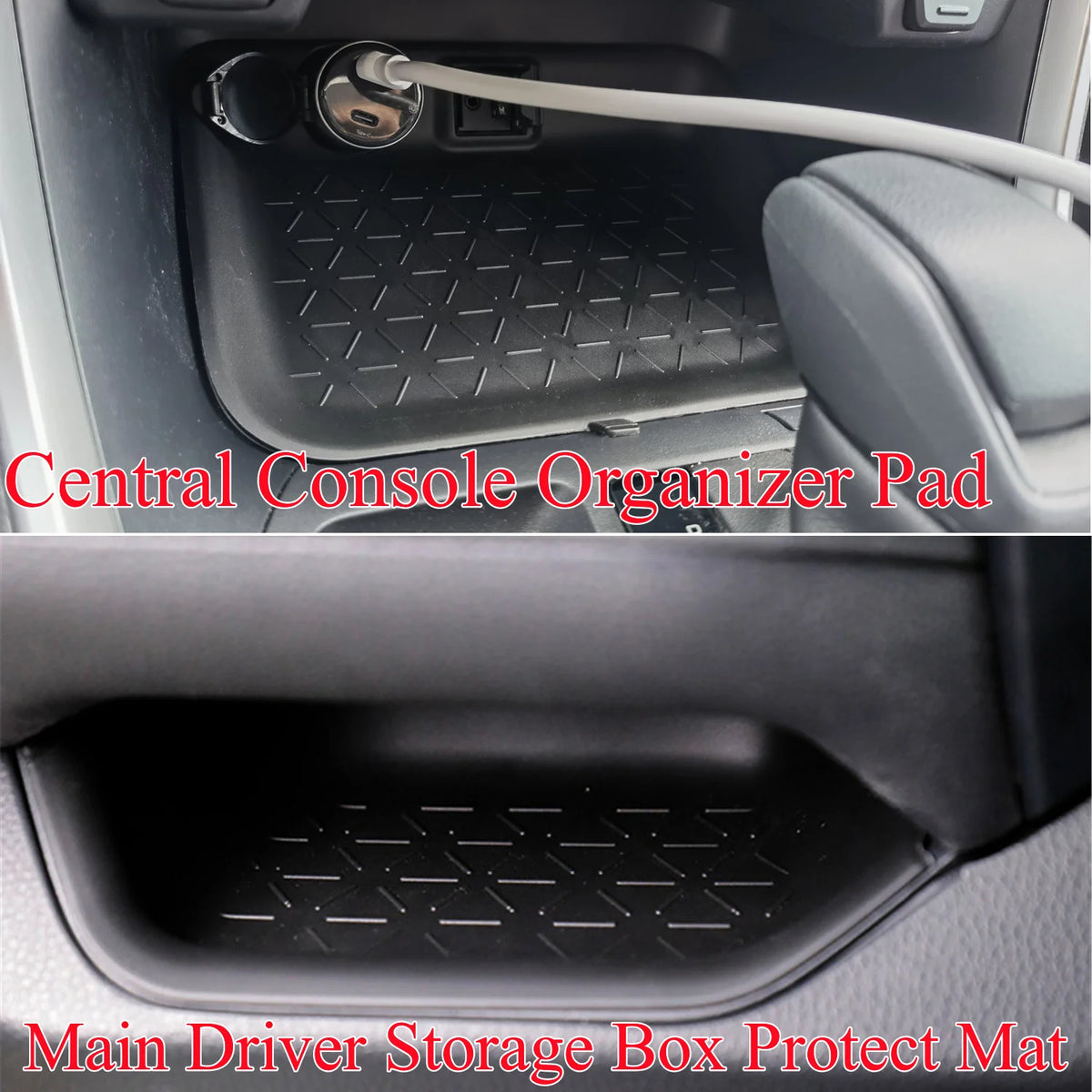 Silicone Center Console Storage Pads for Toyota RAV4 2020-2025