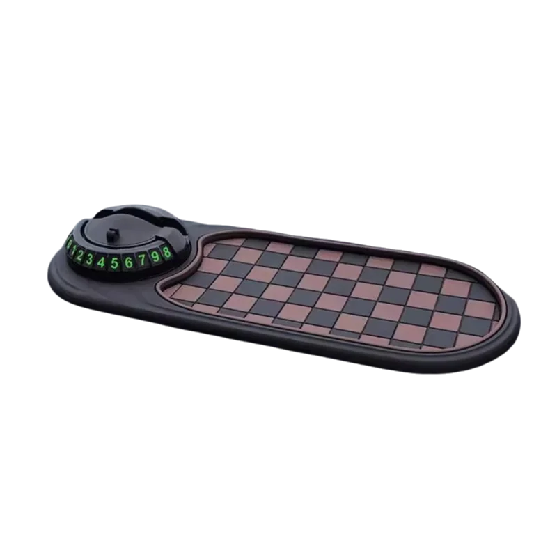 2-in-1 Non-Slip Dashboard Mat with 360° Rotating Car Phone Holder