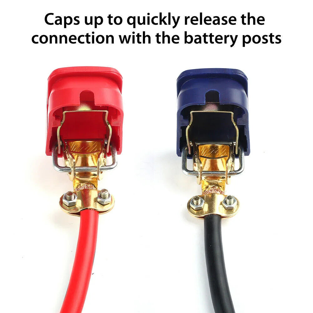 Quick-Release Top Post Battery Terminal Clamps, Pair