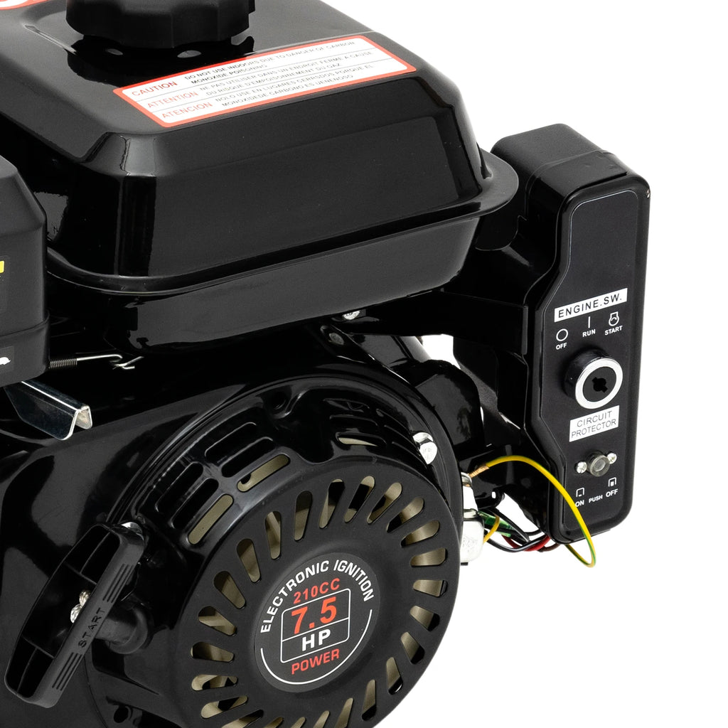7.5HP 210cc 4-Stroke Gas Engine with Electric Start