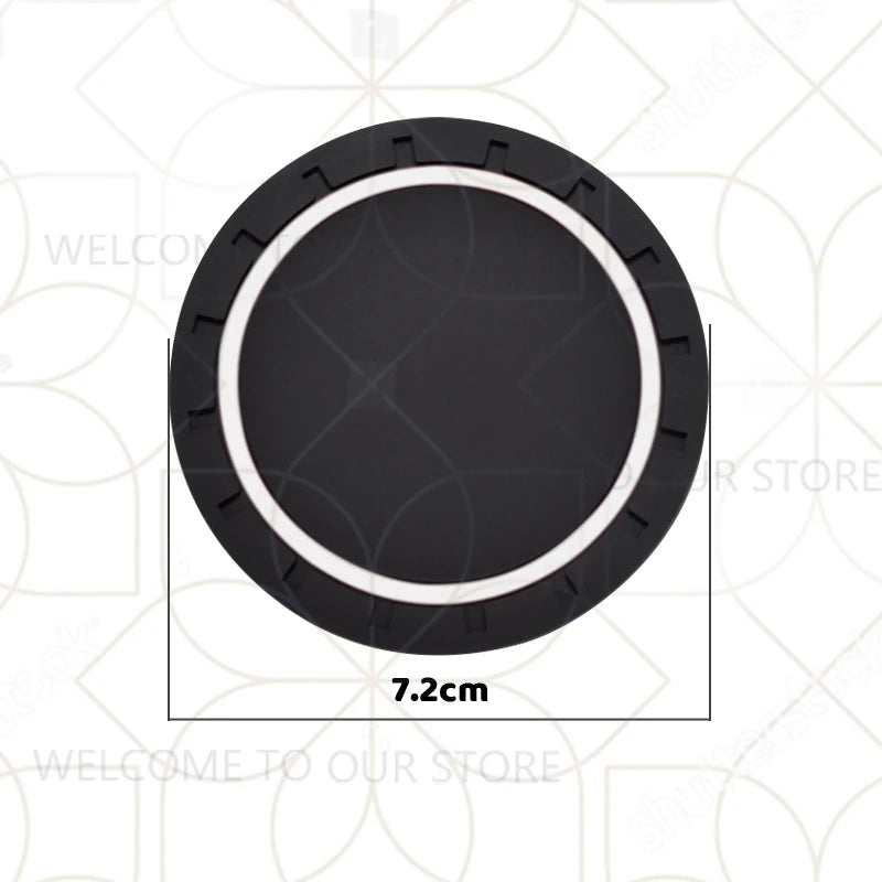 Skull Silicone Car Coasters (2-Pack) – Anti-Slip Cup Holder Pads - image 5