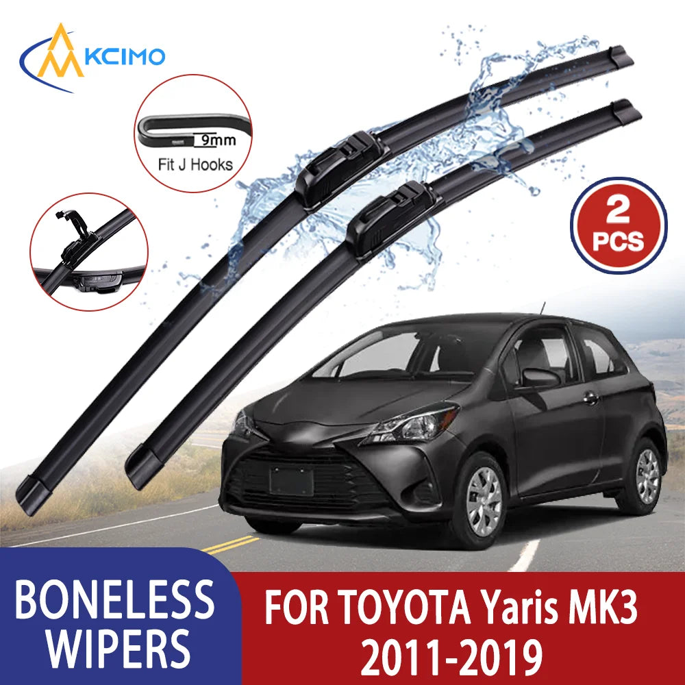 Toyota Yaris Windshield Wiper Blades 2011-2019 All-Weather Set