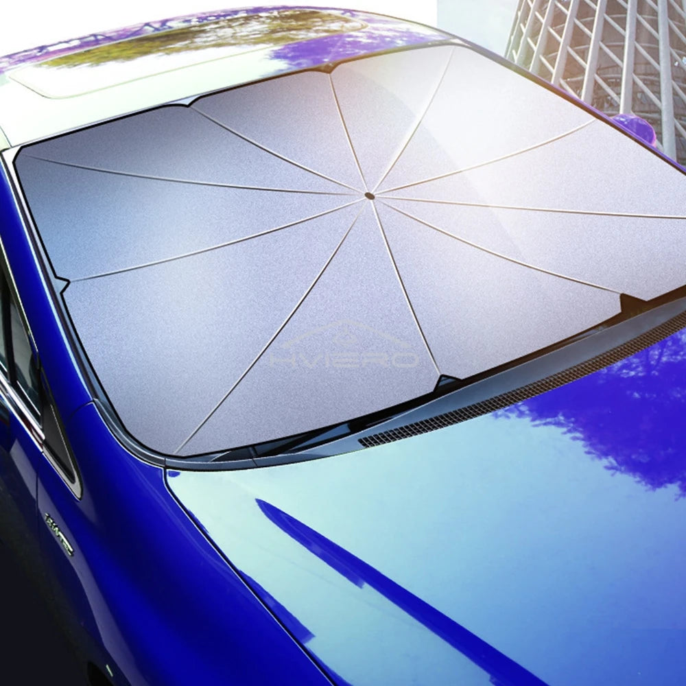 Foldable Car Windshield Sunshade - UV Protection & Easy Storage - image 5