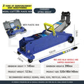 2T/2.5T/3T Horizontal Hydraulic Lifting Jack 4S Shop Lifter Auto Repair Shop Small Car Truck Tire Changing Tool Car Lifting Jack