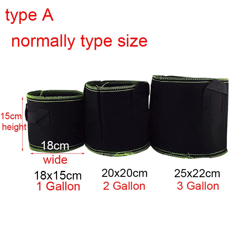 Self-Adhesive Plant Grow Bags, 1/2/3 Gallon – Nursery Pots