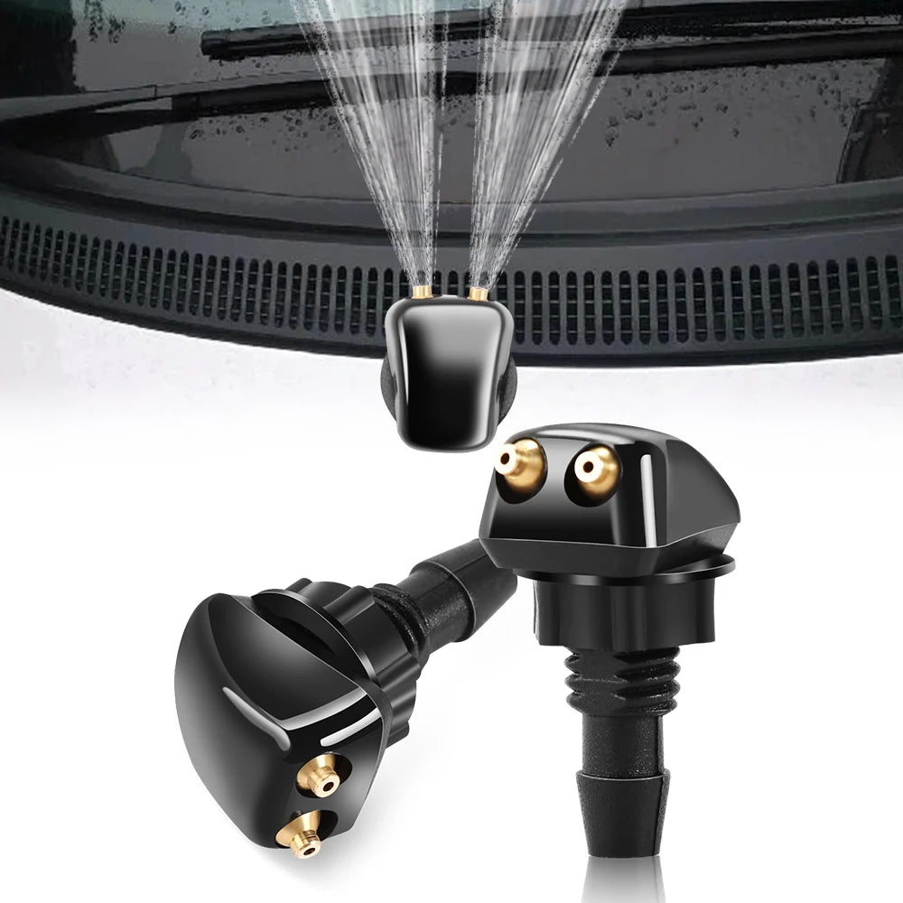 Windshield Washer Nozzles 2Pc – Adjustable Front Spray Jeep Dodge Ram - image 7
