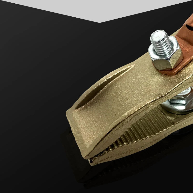260/300/500A Brass Welding Clamp, A-Shape Ground Clamp for Welding Machines, Durable & High Conductivity