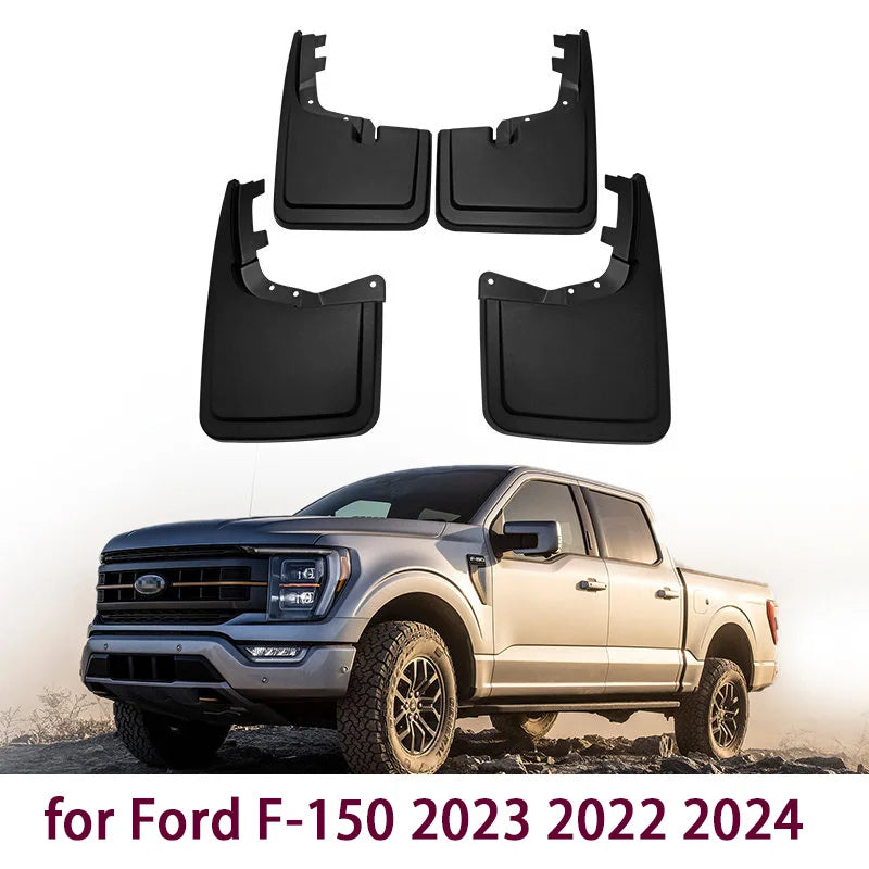 Mud Flaps for 2021-2024 Ford F-150, ABS Splash Guards