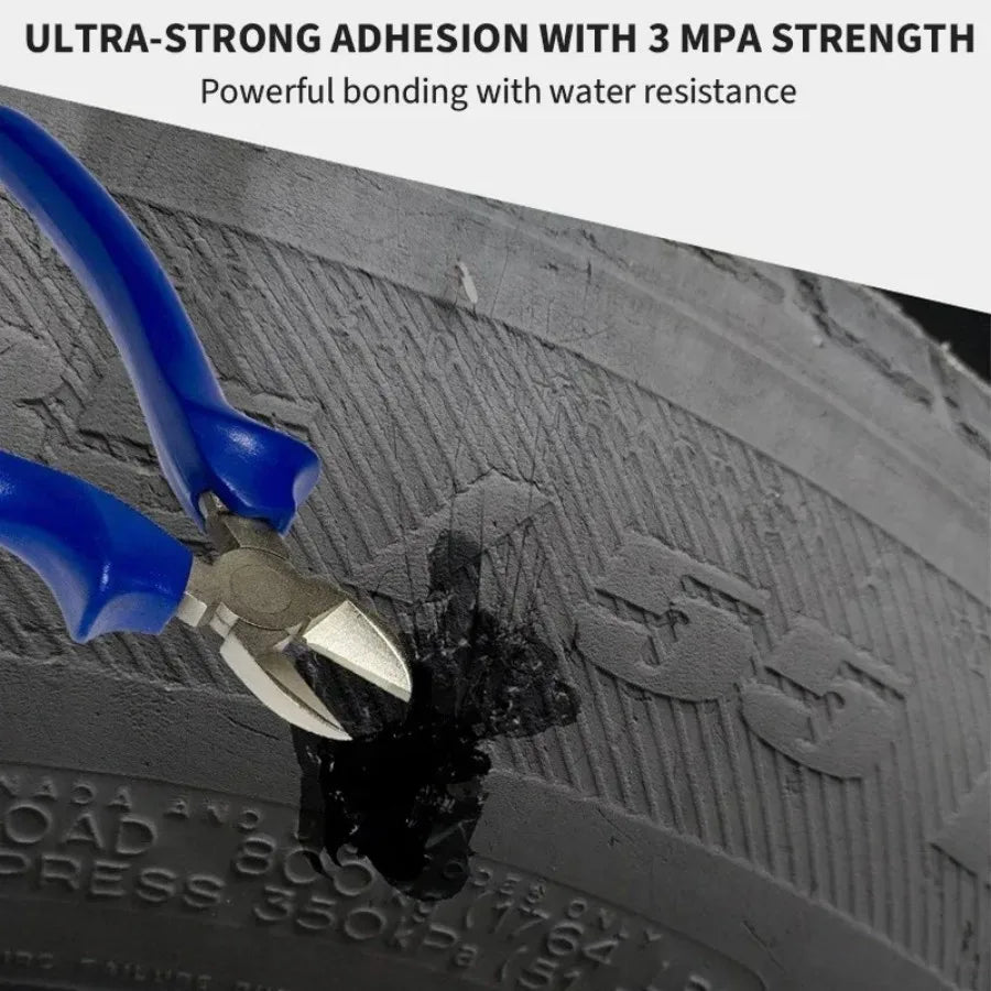 Universal Tire Repair Glue, Tire Sealant, Car Tire Repair Gel Tire Repair Gel Rubber Adhesive Not Corrosive Tire Scratches Crack