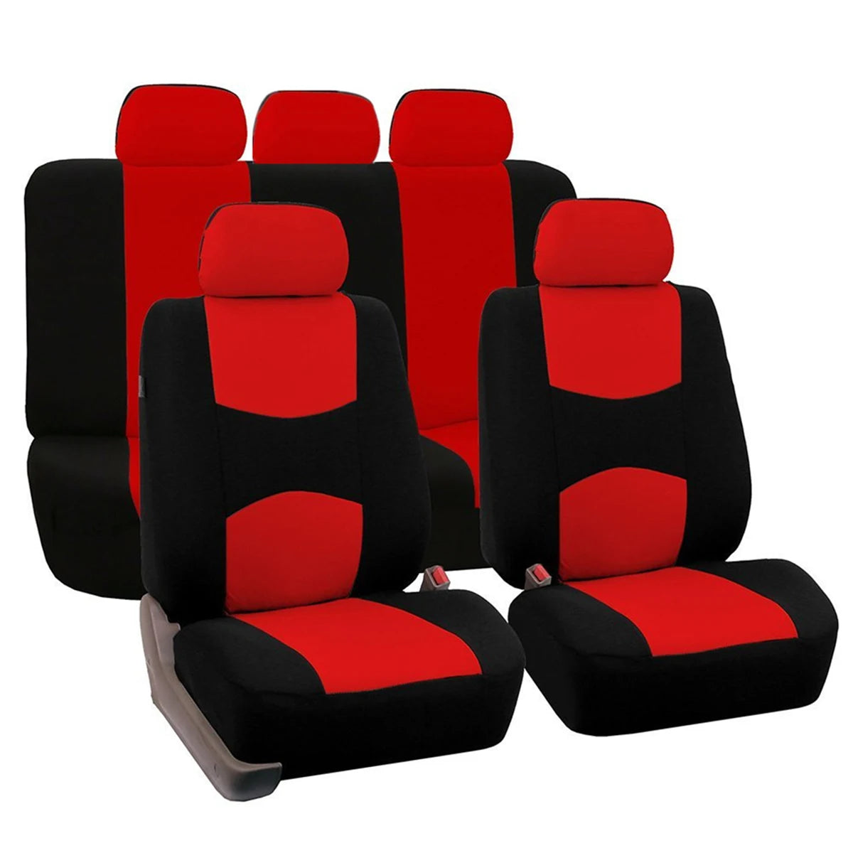 Universal Polyester Car Seat Cover Set, 4 or 9 Pieces
