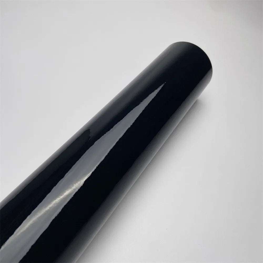 Gloss Piano Black Vinyl Wrap Film for Car Trim and Mirrors