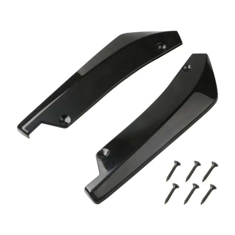 Rear Bumper Lip Diffuser Splitter Set, ABS with Screws, Universal Fit