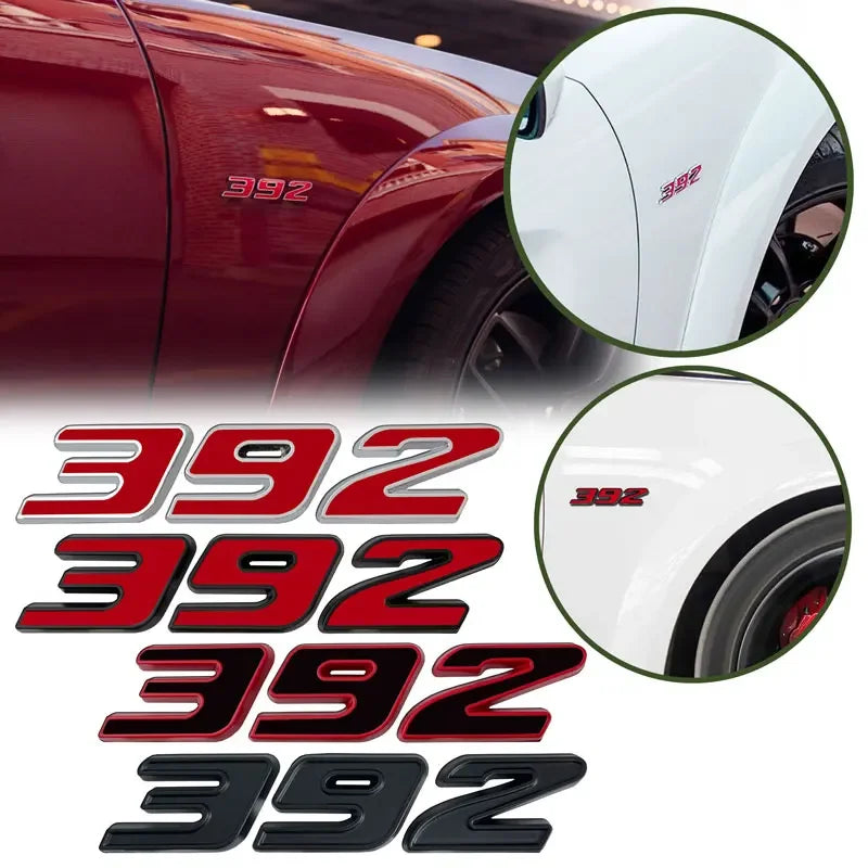 3D Metal Engine Size Car Sticker for Dodge, Jeep, Ford and Toyota