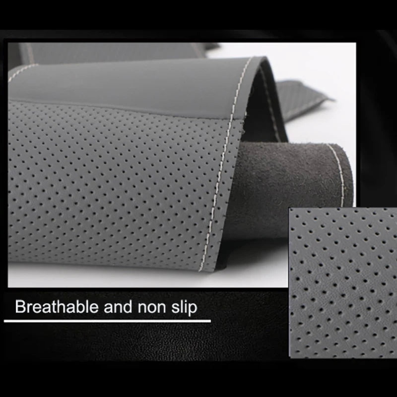 Custom Microfiber Leather Steering Wheel Cover for Dodge RAM - image 3