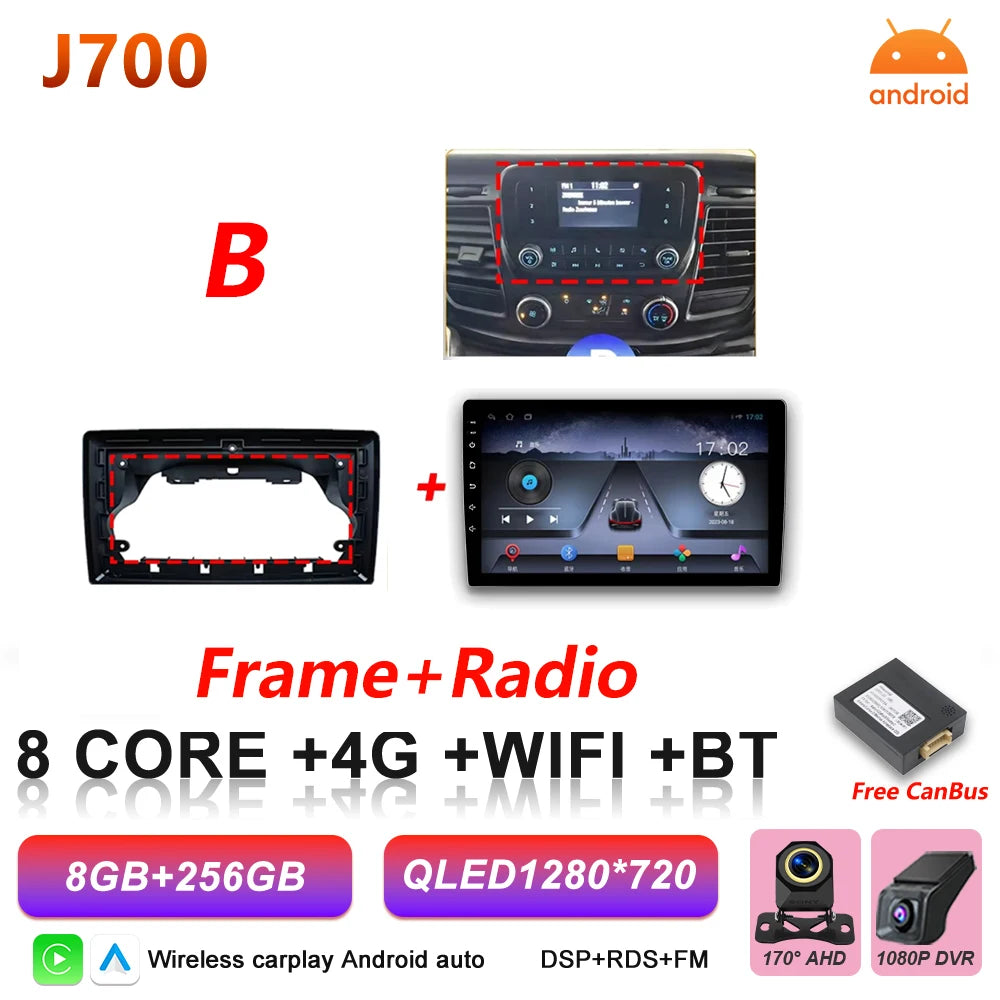 Android 16 Car Radio for Ford Transit Custom & V363 - Wireless CarPlay - image 10