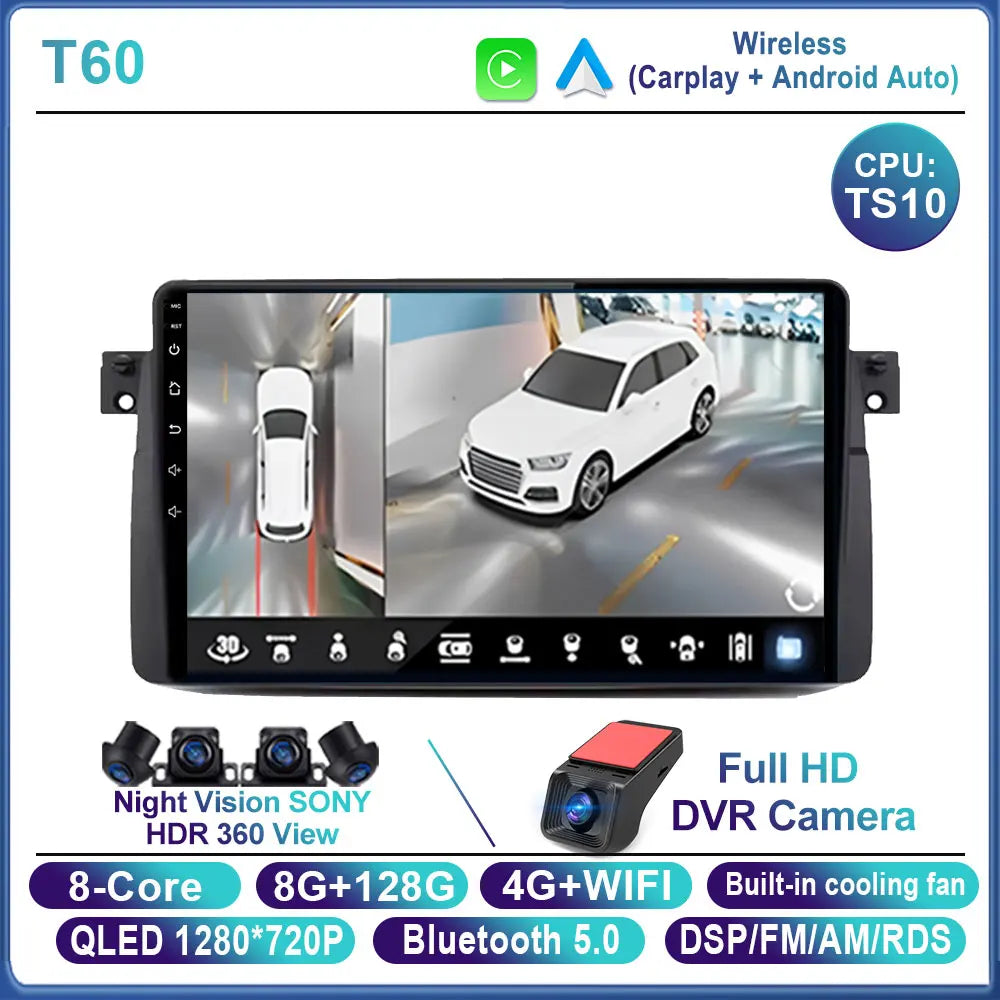 For BMW E46 M3 X5 1998-2006 Android Car Stereo 9" Touchscreen - image 16