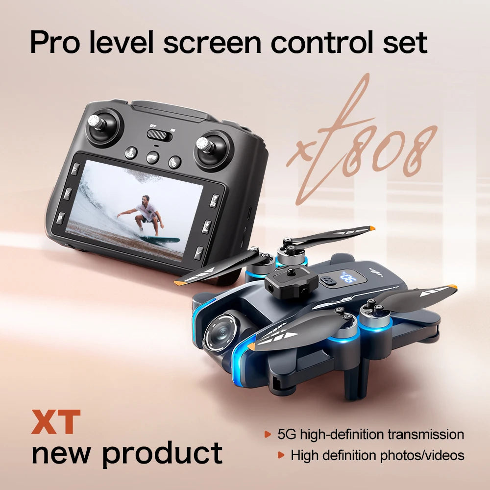 Lenovo XT808 GPS Drone 8K Foldable FPV Brushless Quadcopter - image 2