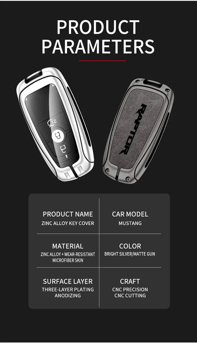 Zinc Alloy Key Case for Ford F-150 & Raptor - Protective Cover - image 14