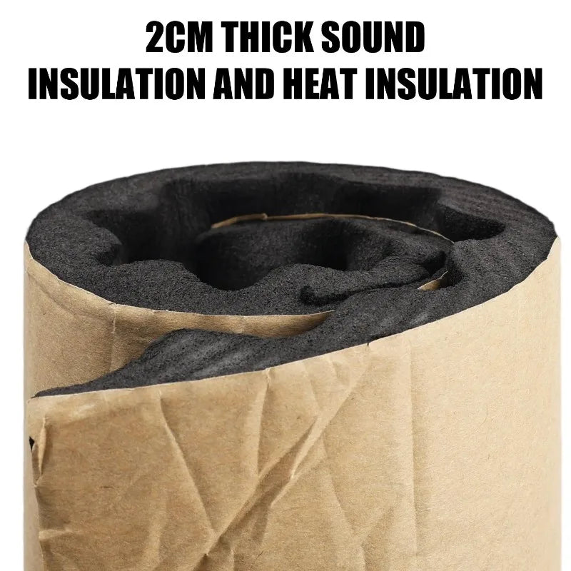 Self adhesive car sound insulation foam, hood and panel noise deadening mat