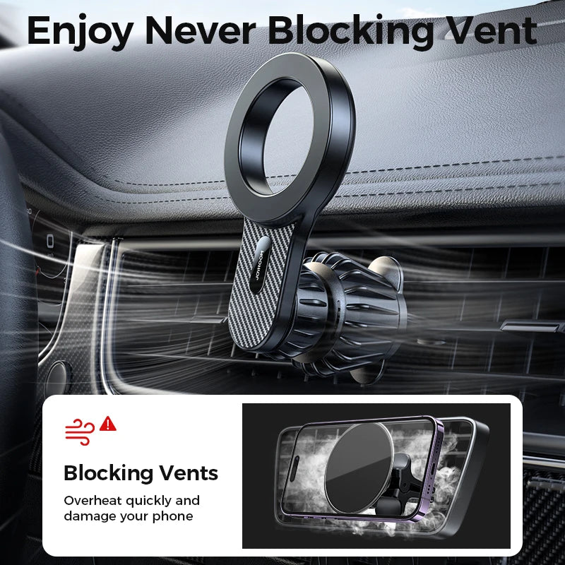 Universal Magnetic Car Phone Holder for Air Vents - image 3