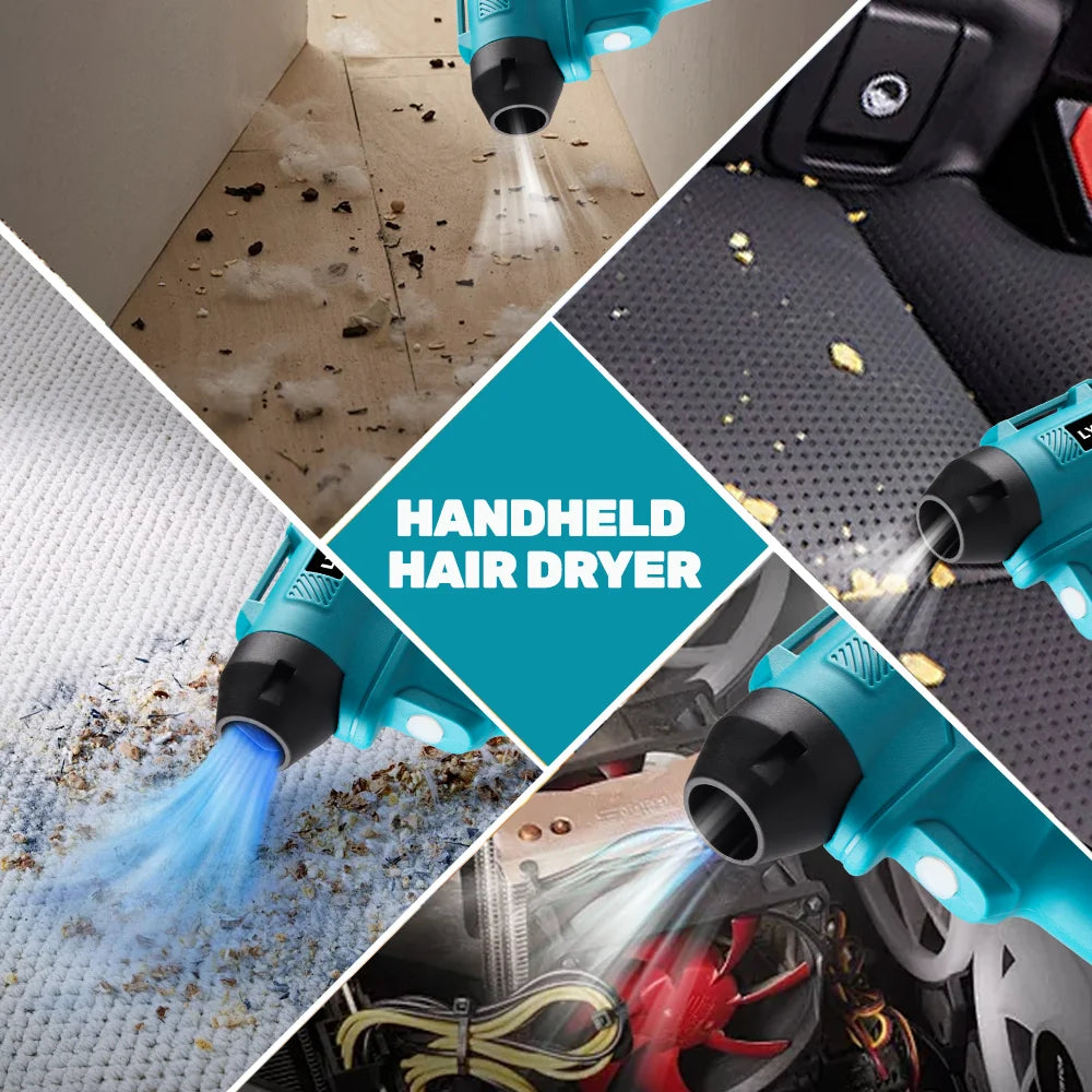 Air Blow Gun Dust Blower Computer Host Car Dust Cleaner Wireless Lithium Battery Blow Dryer, Essential Tool for Outdoor BBQ