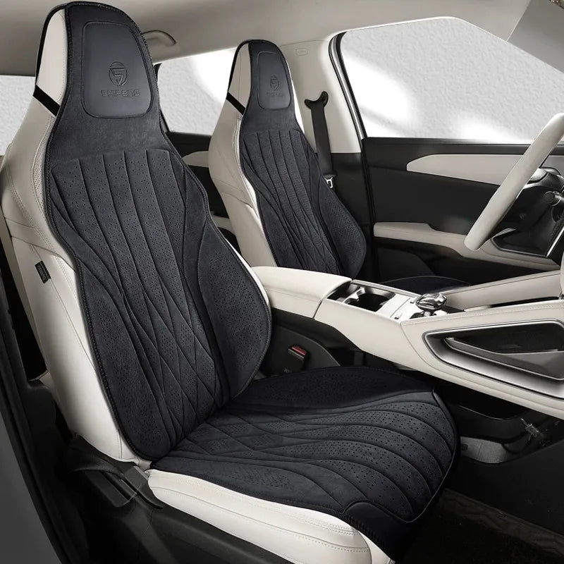 Perforated Suede-Finish Car Seat Covers, Single, Pair or Rear