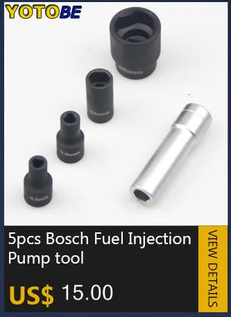 Diesel Injector Seat Cleaner & Reamer Tool Set for Common Rail (5Pcs) - image 12