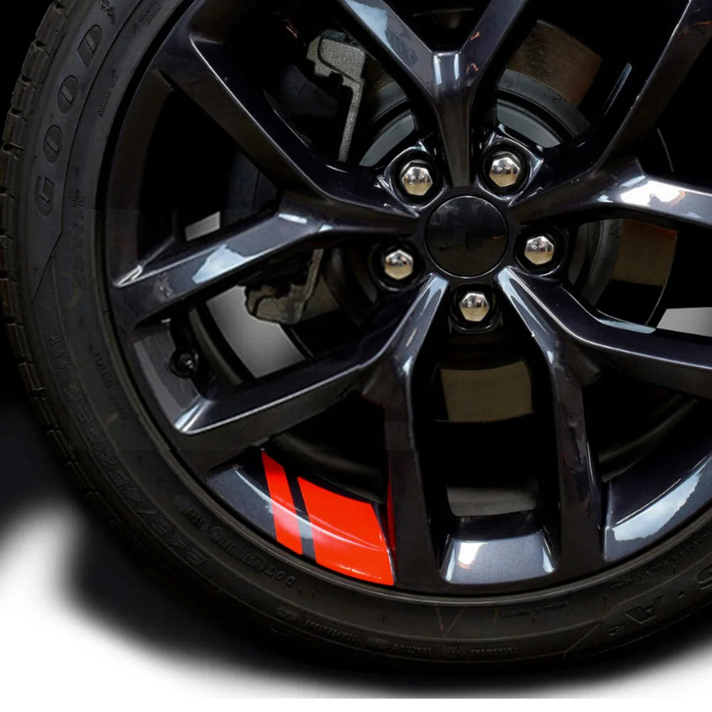 Reflective Car Rim Stickers - 6 Pack for Jeep & Dodge - image 13
