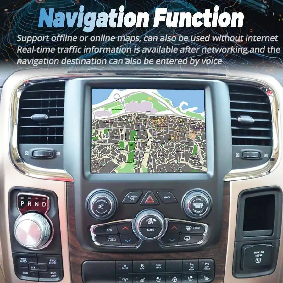8.4" Android 14 CarPlay Stereo for Dodge RAM & Jeep - image 6
