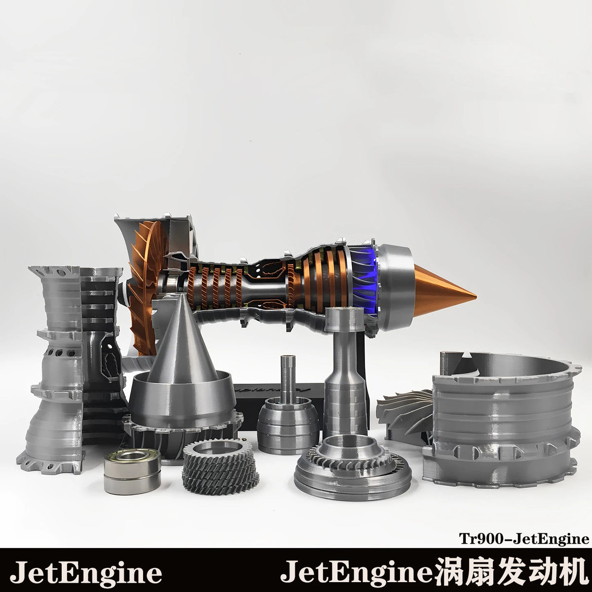 TR900 Turbofan Aircraft Engine Model Kit, Educational Build - view 4