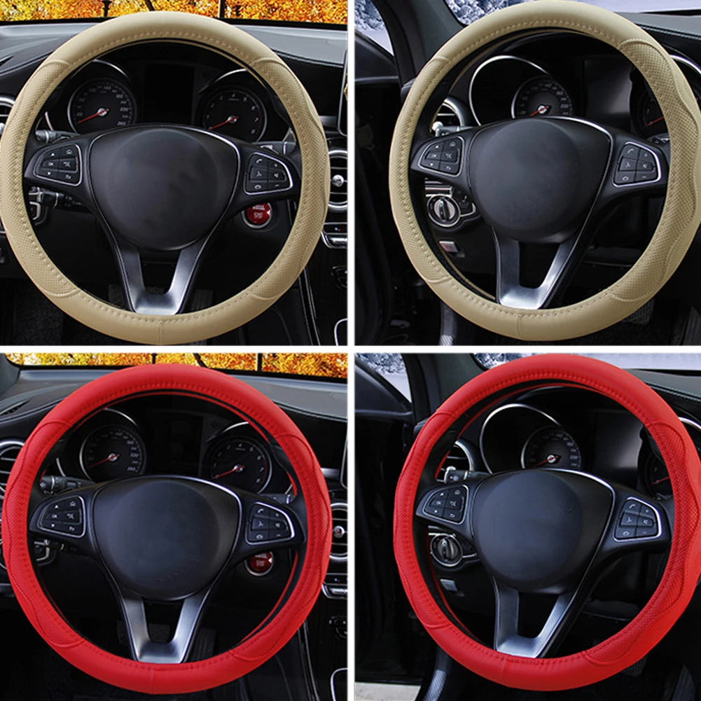 Comfortable Braided Steering Wheel Cover for Cars - 10 Colors - image 9
