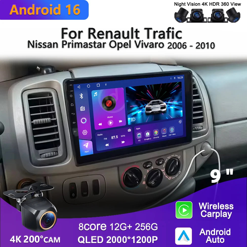 10.1" Android Car Multimedia Player with WiFi for Renault/Opel/Nissan