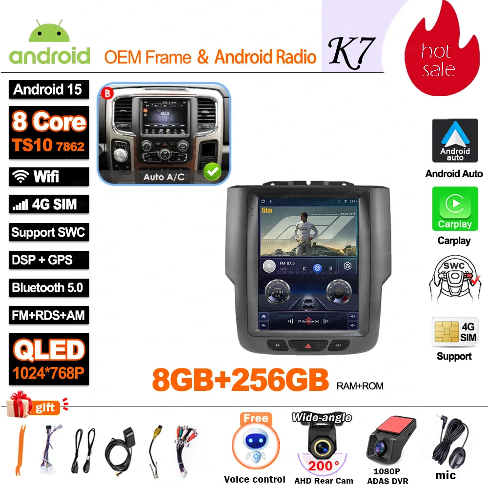 Android 16 Car Stereo Head Unit for Dodge Ram 1500 2500 3500 2013-2018 - image 43