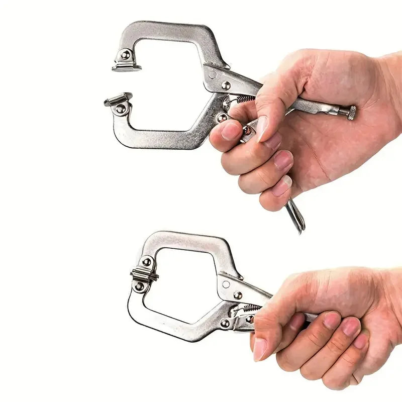 1/2 Pcs 6in Heavy-Duty Locking C-Clamp Pliers, Adjustable Welding Clamp