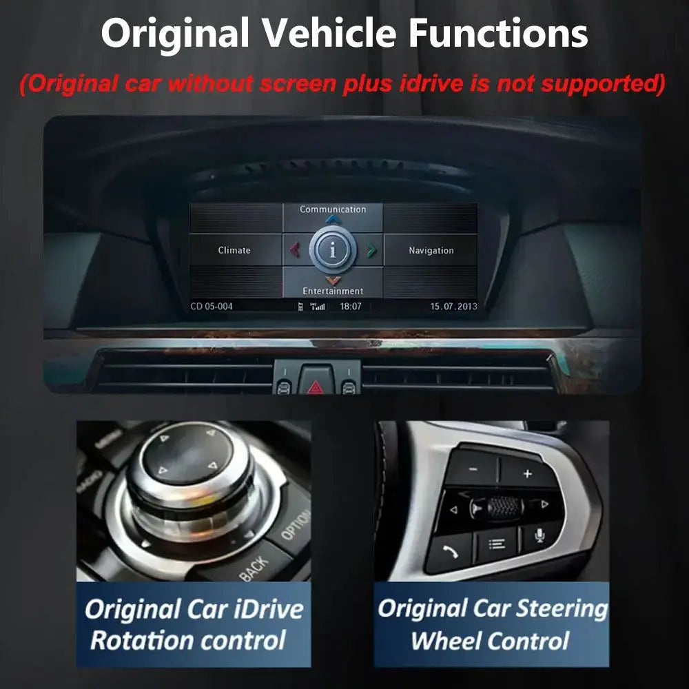 Wireless CarPlay Android Auto Multimedia Radio for BMW E60 E90 - image 4