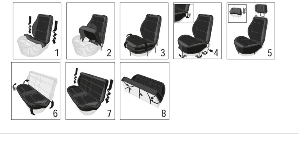 Breathable Air Mesh Car Seat Covers, Front or Full Set